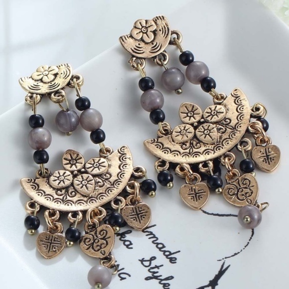 Jewelry - Beaded Boho Earrings